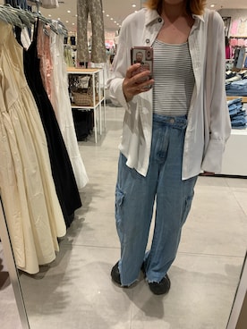「古着好きな人と繋がりたい」｜「アイテム（サンダル）」を使った、A__Kさん（レディース・163cm）の冬コーディネート