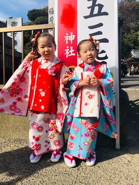 「七五三」｜「アイテム（その他）」を使った、さかな★さん（キッズ・100cm）の秋コーディネート