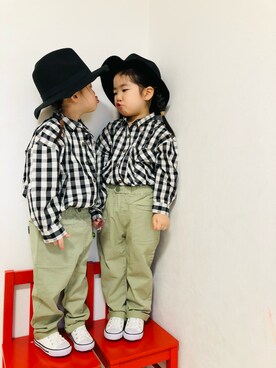 「アイテム（その他）」を使った、さかな★さん（キッズ・100cm）の冬コーディネート