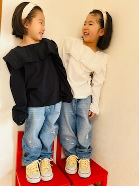 「アイテム（その他）」を使った、さかな★さん（キッズ・100cm）の冬コーディネート
