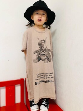 「UNDERCOVER（アンダーカバー）のアイテム」を使った、さかな★さん（キッズ・90cm）の夏コーディネート