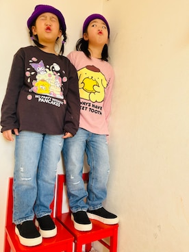 「ZARA KIDSのアイテム」を使った、さかな★さん（キッズ・110cm）の秋コーディネート