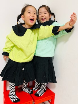 「アイテム（その他）」を使った、さかな★さん（キッズ・100cm）の秋コーディネート