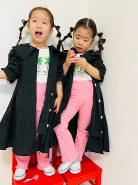「アイテム（その他）」を使った、さかな★さん（キッズ・100cm）の夏コーディネート