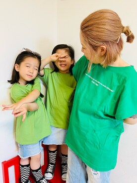 「アイテム（その他）」を使った、さかな★さん（キッズ・100cm）の夏コーディネート