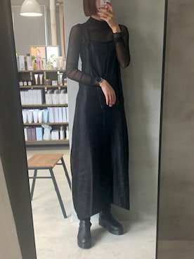 「HELK（ヘルク）のアイテム（ワンピース/ドレス）」を使った、ririkaさん（レディース・177cm）の夏コーディネート