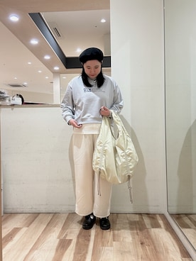 「Samansa Mos2 blue（サマンサモスモスブルー）のアイテム（バッグ）」を使った、たきさん（レディース・161cm）の冬コーディネート