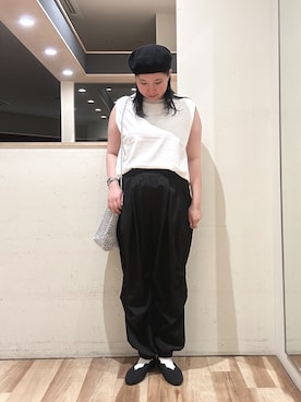 「sm2rhythm（サマンサモスモスリズム）のアイテム（トップス）」を使った、たきさん（レディース・161cm）の春コーディネート