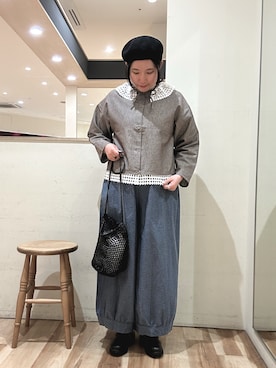 「Samansa Mos2（サマンサ モスモス）のアイテム（パンツ）」を使った、たきさん（レディース・161cm）の春コーディネート