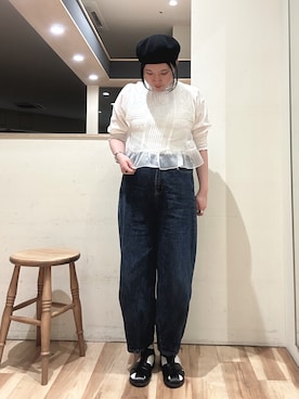 「Samansa Mos2（サマンサ モスモス）のアイテム（パンツ）」を使った、たきさん（レディース・161cm）の春コーディネート