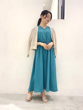 「YECCA VECCA（イェッカヴェッカ）のアイテム（カーディガン/ボレロ）」を使った、ほなみさん（レディース・155cm）の春コーディネート