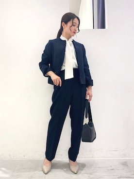 「YECCA VECCA（イェッカヴェッカ）のアイテム（ジャケット/アウター）」を使った、ほなみさん（レディース・155cm）の冬コーディネート