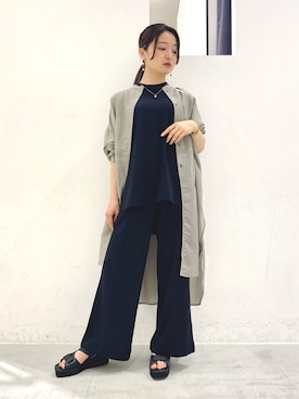 「Editt by YECCA VECCA（エディットバイイェッカヴェッカ）のアイテム」を使った、ほなみさん（レディース・155cm）の春コーディネート