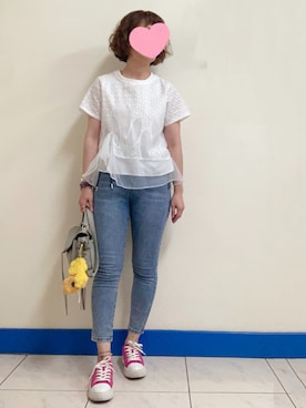 「アイテム（その他トップス）」を使った、Bubbleさん（レディース・164cm）の秋コーディネート