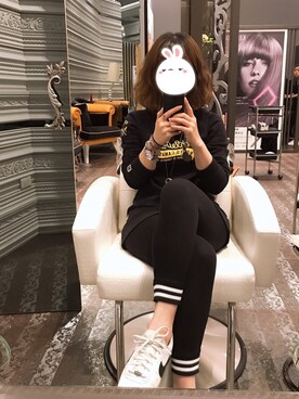 「roots（ルーツ）のアイテム」を使った、Bubbleさん（レディース・164cm）の冬コーディネート