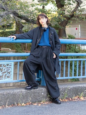 「RUUBON（ルーボン）のアイテム（ローファー）」を使った、kaishinさん（メンズ・176cm）の秋コーディネート