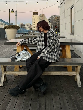 「HOKA（ホカ）のアイテム」を使った、kaishinさん（メンズ・176cm）の冬コーディネート
