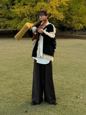 「RUUBON（ルーボン）のアイテム（ローファー）」を使った、kaishinさん（メンズ・176cm）の秋コーディネート
