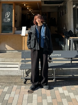 「HOKA（ホカ）のアイテム」を使った、kaishinさん（メンズ・176cm）の冬コーディネート