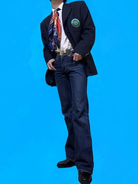 「フランス軍」｜「アイテム（ジャケット/アウター）」を使った、Rikutoさん（メンズ・170cm）の冬コーディネート