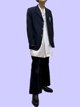 「フランス軍」｜「アイテム（ジャケット/アウター）」を使った、Rikutoさん（メンズ・170cm）の冬コーディネート