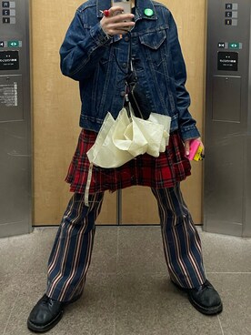 「BOBSON（ボブソン）のアイテム」を使った、MINOさん（レディース・154cm）の春コーディネート