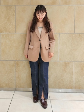 「ペタンコ靴」｜Launaleaさん（レディース・165cm）の秋コーディネート