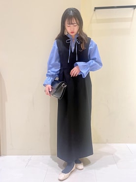 NACHIさん（レディース・155cm）の冬コーディネート