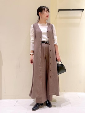 「アイテム（ワンピース/ドレス）」を使った、NACHIさん（レディース・155cm・30代）の秋コーディネート