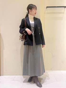 「アイテム（ワンピース/ドレス）」を使った、NACHIさん（レディース・155cm・30代）の秋コーディネート