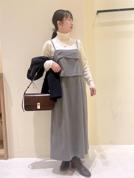 「アイテム（テーラードジャケット）」を使った、NACHIさん（レディース・155cm・30代）の秋コーディネート