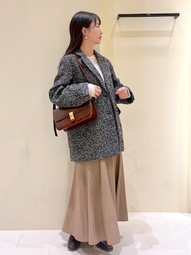 「アイテム（テーラードジャケット）」を使った、NACHIさん（レディース・155cm・30代）の秋コーディネート