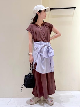NACHIさん(レディース・155cm)の夏コーディネート
