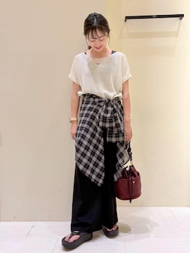 NACHIさん（レディース・155cm）の夏コーディネート