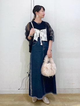 「リアルバイ」｜NACHIさん（レディース・155cm）の秋コーディネート