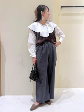 「骨格ウェーブ」｜NACHIさん（レディース・155cm・30代）の秋コーディネート