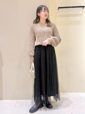 NACHIさん（レディース・155cm）の冬コーディネート