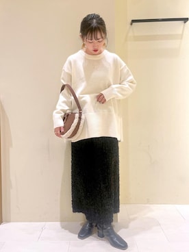 「ROPE' PICNIC（ロペピクニック）のアイテム」を使った、NACHIさん（レディース・155cm）の秋コーディネート