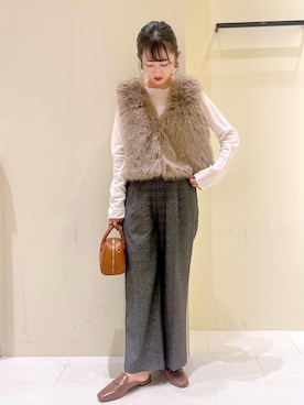「骨格ウェーブ」｜NACHIさん（レディース・155cm・30代）の秋コーディネート