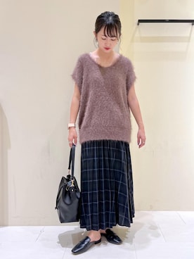 「アイテム（タンクトップ）」を使った、NACHIさん（レディース・155cm・30代）の夏コーディネート