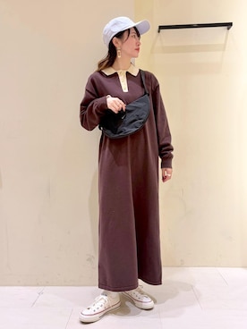 NACHIさん（レディース・155cm）の冬コーディネート