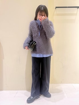 「アイテム（ショルダーバッグ）」を使った、NACHIさん（レディース・155cm・30代）の冬コーディネート