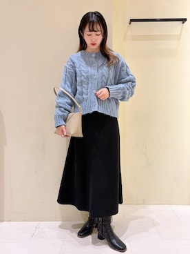 NACHIさん（レディース・155cm）の冬コーディネート