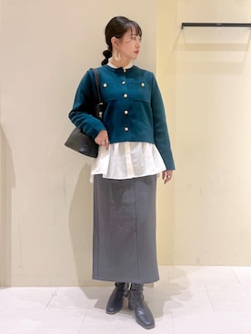 「アイテム（ブーツ）」を使った、NACHIさん（レディース・155cm・30代）の秋コーディネート