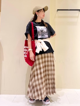 「エアマックスココ」｜NACHIさん（レディース・155cm）の夏コーディネート