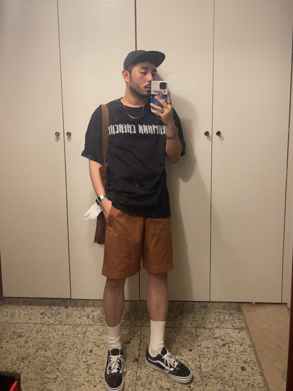 「boy」｜「UNIQLOのアイテム（パンツ、オレンジ系）」を使った、Kimnerdさん（メンズ・172cm）の夏コーディネートの1枚目の写真