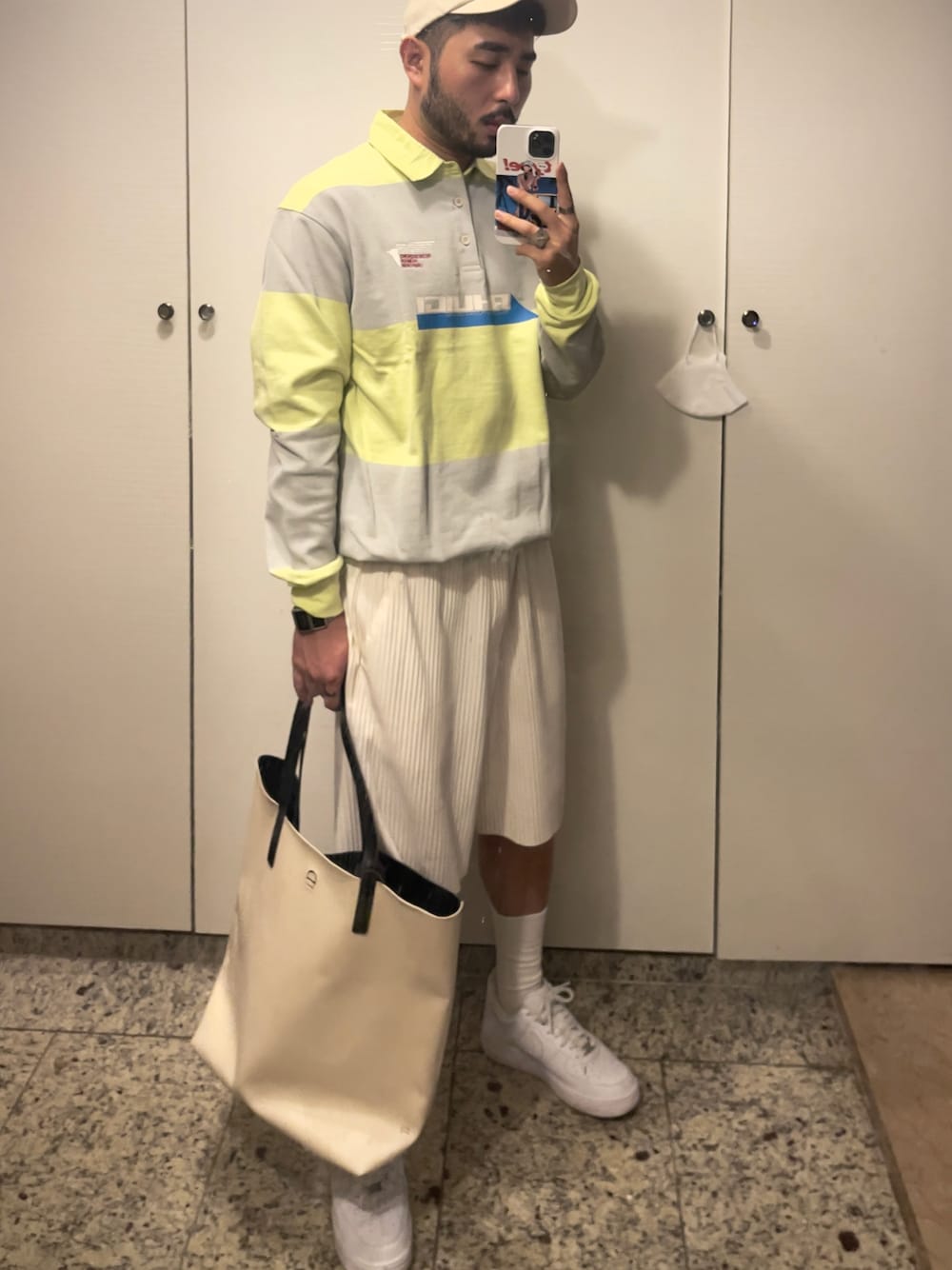 「summer、boy、出勤コーデ、韓国ファッション、ZARA、NIKE、dunst」｜「ZARAのアイテム（ポロシャツ、その他）」を使った、Kimnerdさん（メンズ・172cm）の夏コーディネートの1枚目の写真