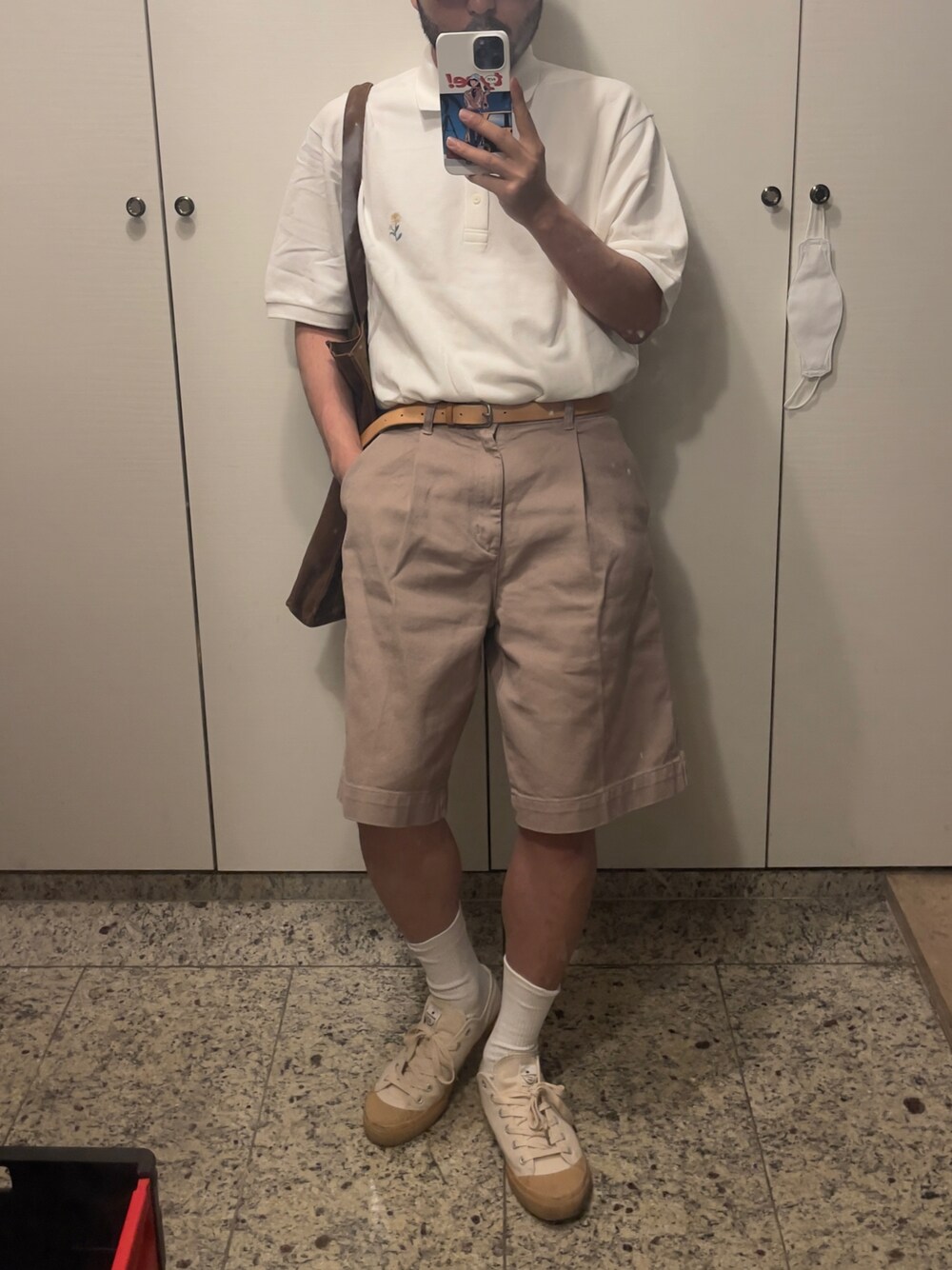 「summer、boy、出勤コーデ」｜「UNIQLOのアイテム（ポロシャツ、ホワイト系）」を使った、Kimnerdさん（メンズ・172cm）の夏コーディネートの1枚目の写真