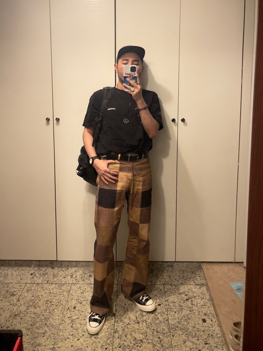「summer、boy、出勤コーデ」｜「ANDERSSON BELLのアイテム（その他パンツ、その他）」を使った、Kimnerdさん（メンズ・172cm）の夏コーディネートの1枚目の写真