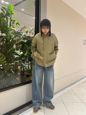 「アイテム（その他アウター、ブラウン系）」を使った、YUIさん（レディース・164cm）の秋コーディネート